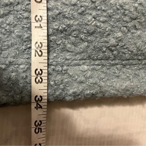 IVY JANE WOOLY "LIKE" COAT in baby blue, size Large - Picture 10 of 11